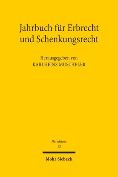 Jahrbuch für Erbrecht und Schenkungsrecht