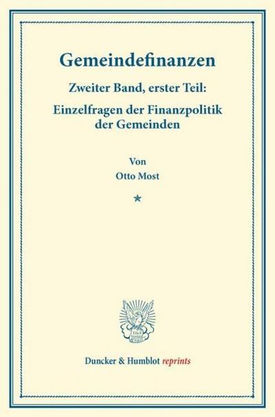 Gemeindefinanzen.