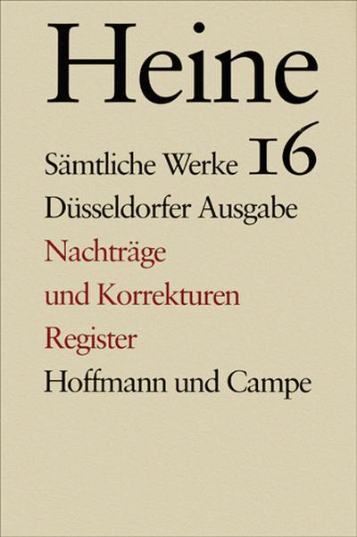 Heine, H: Sämtl. Werke 16