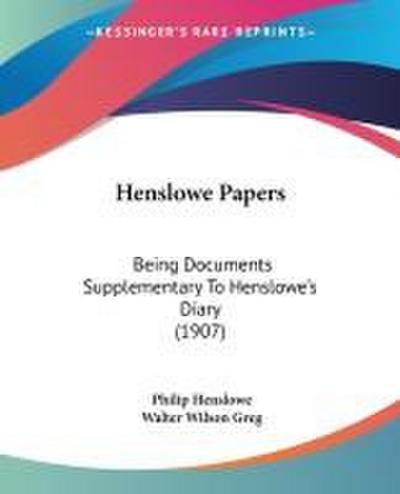 Henslowe Papers