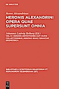 Heronis definitiones cum variis collectionibus. Heronis quae feruntur geometrica