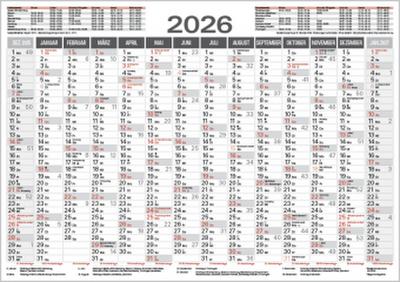 Tafelkalender A4 2026