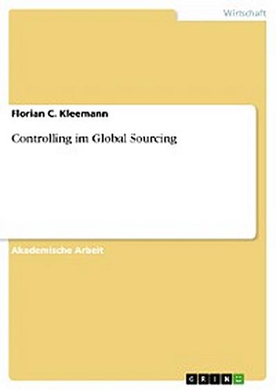 Controlling im Global Sourcing