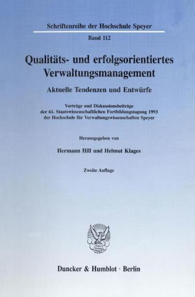 Qualitäts- und erfolgsorientiertes Verwaltungsmanagement.
