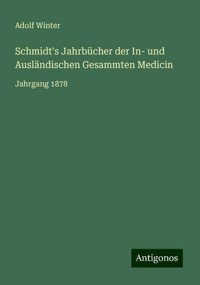 Winter, A: Schmidt’s Jahrbücher der In- und Ausländischen Ge
