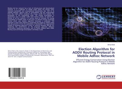 Election Algorithm for AODV Routing Protocol in Mobile Adhoc Network