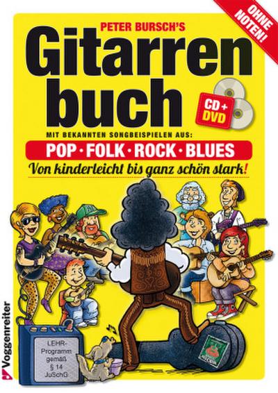 Gitarrenbuch, m. Audio-CD u. DVD. Bd.1. Bd.1