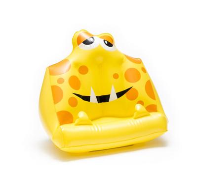 Bookmonster Air Gelb | Sammy | Aufblasbares Lesekissen für Bücher und Tablets | Buchständer | Tablethalter | Lesehillfe