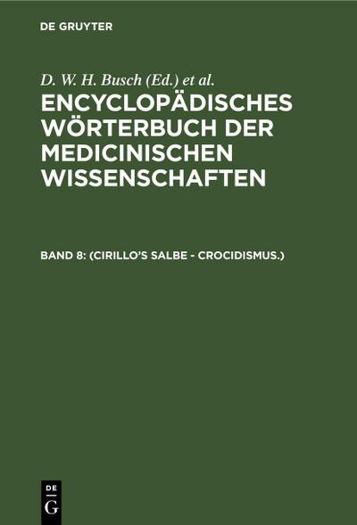 (Cirillo’s Salbe - Crocidismus.)