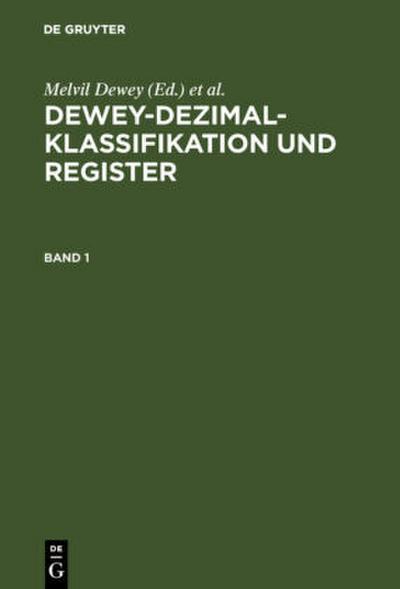 Dewey-Dezimalklassifikation und Register, 7 Teile