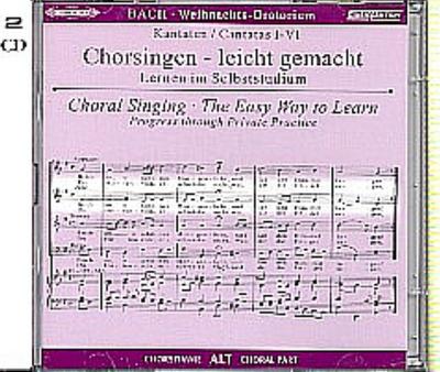 Weihnachtsoratorium, BWV 248, Chorstimme Alt, 2 Audio-CDs
