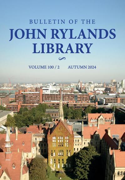 Bulletin of the John Rylands Library 100/2