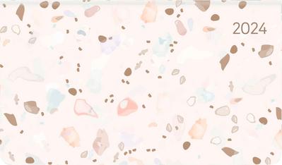 Ladytimer Pad Terrazzo 2024 - Taschen-Kalender 15,6x9 cm - Fliesen - Weekly - 128 Seiten - Notiz-Buch - Alpha Edition