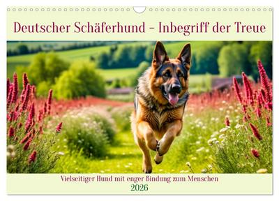 Deutscher Schäferhund - Inbegriff der Treue (Wandkalender 2026 DIN A3 quer), CALVENDO Monatskalender