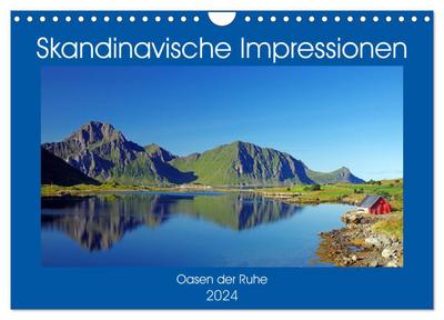 Skandinavische Impressionen - Oasen der Ruhe (Wandkalender 2024 DIN A4 quer), CALVENDO Monatskalender