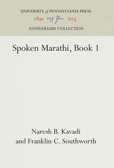 Spoken Marathi, Book 1