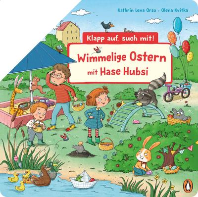 Wimmelige Ostern mit Hase Hubsi: Lustiges Wimmelbuch mit großen Ausfaltseiten für Kinder ab 2 Jahren (Klapp auf, such mit!, Band 1)