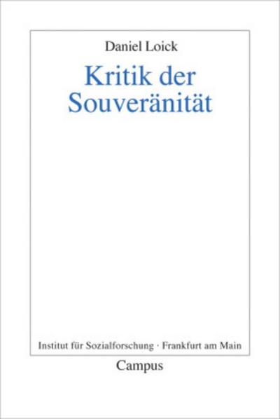 Kritik der Souveränität
