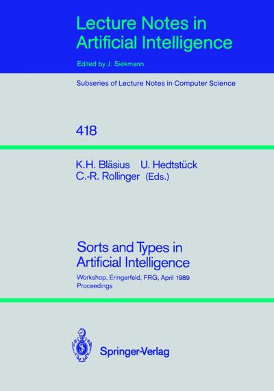 Sorts and Types in Artificial Intelligence
