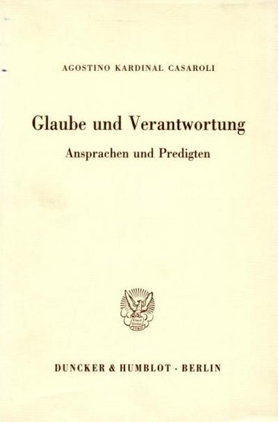 Glaube und Verantwortung.