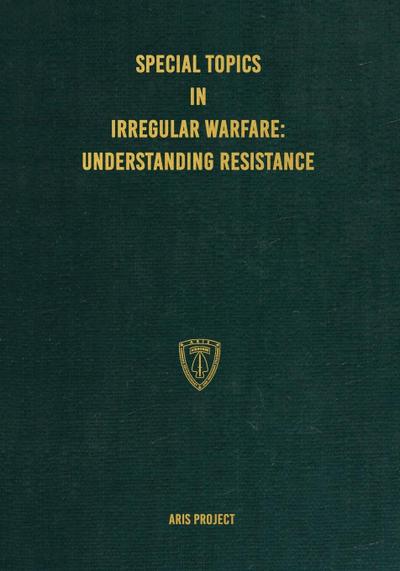 Special Topics in Irregular Warfare
