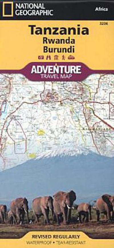 Tanzania, Rwanda, and Burundi Map