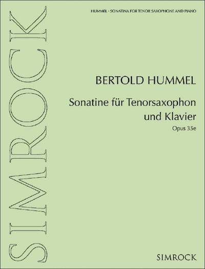 Sonatine op.35efür Tenorsaxophon und Klavier
