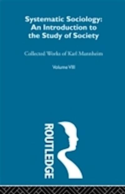 Systematic Sociology V 8