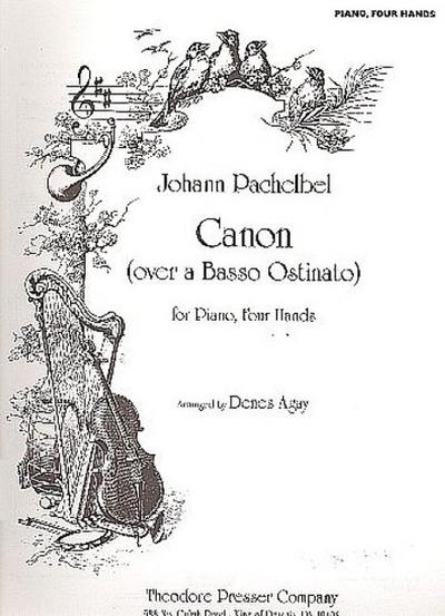Canon over a basso ostinato forpiano 4 hands