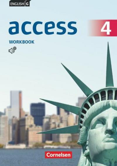 English G Access Band 4: 8. Schuljahr - Allgemeine Ausgabe - Workbook mit Audios online