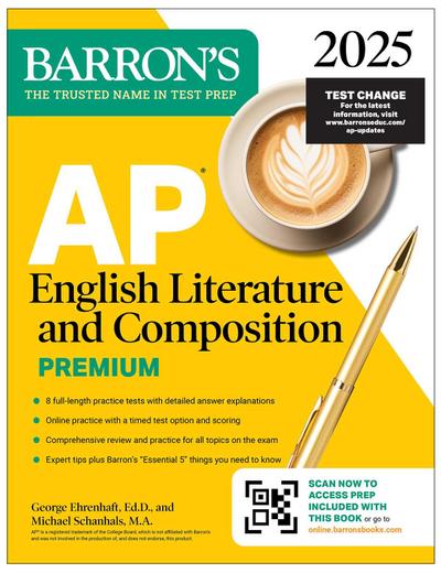AP English Literature and Composition Premium, 2025: 8 Practice Tests + Comprehensive Review + Online Practice