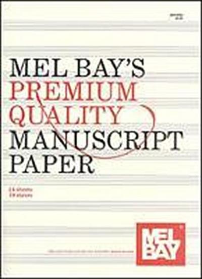 Premium Quality Manuscript Paper Ten-Stave Quire (24)