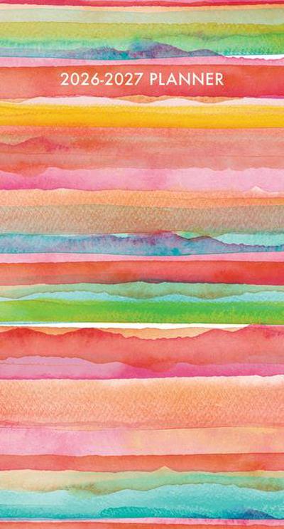 Super Stripe 2-Year 2026-27 3.5 X 6.5 Monthly Pocket Planner