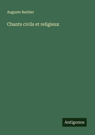 Chants civils et religieux