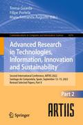 Advanced Research in Technologies, Information, Innovation and Sustainability