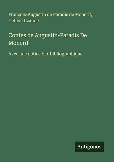 Contes de Augustin-Paradis De Moncrif