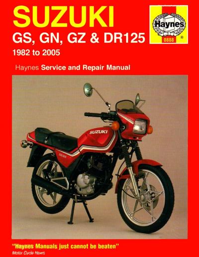 Suzuki GS, GN, GZ & DR125 Singles (82 - 05) Haynes Repair Manual