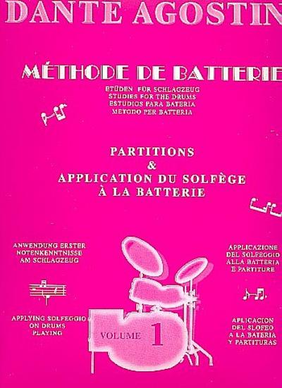 AGOSTINI, D: METHODE DE BATTERIE VOLUME 1 DRUMS