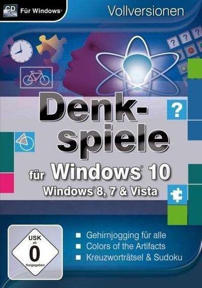 Denkspiele für Windows 10. Für Windows Vista/8/8.1/10