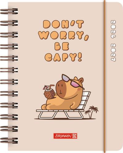 Schülerkalender 2026/2027 "Capy" | A6, Kunststoff