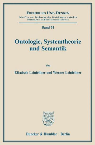 Ontologie, Systemtheorie und Semantik.