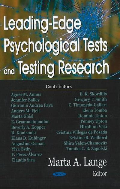 Leading-Edge Psychological Tests & Testing Research