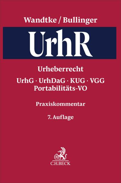 Praxiskommentar Urheberrecht. UrhR