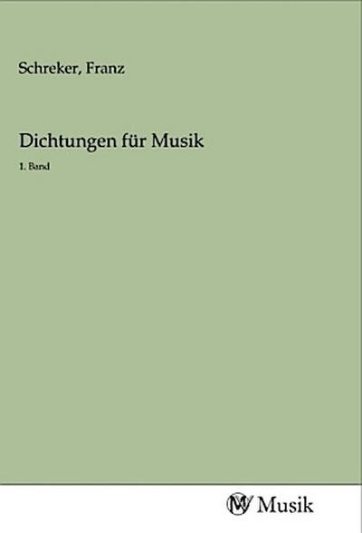 Dichtungen für Musik
