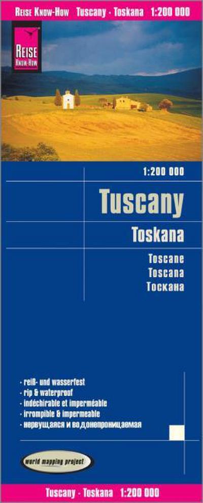 Reise Know-How Landkarte Toskana (1:200.000): world mapping project