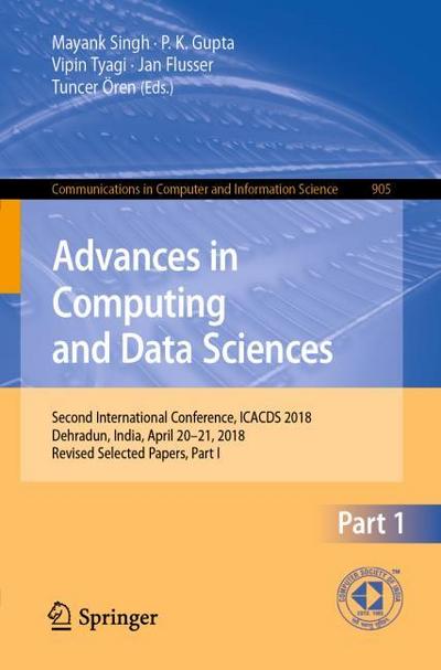 Advances in Computing and Data Sciences