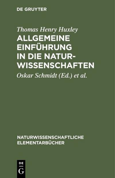 Allgemeine Einführung in die Naturwissenschaften