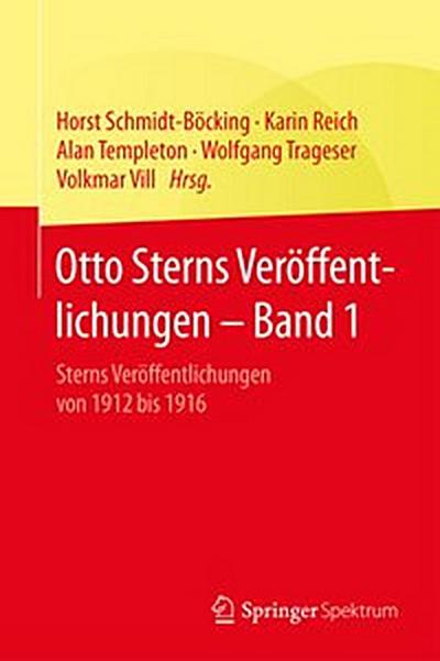 Otto Sterns Veröffentlichungen – Band 1