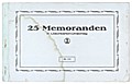 25 Memoranden