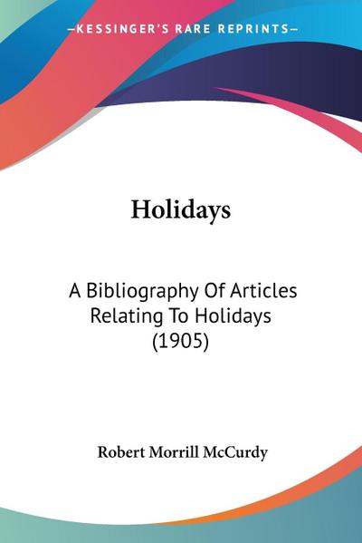 Holidays